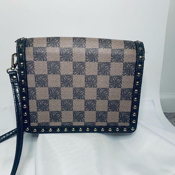 Steve Madden checkered cross body Purse (C+ condition) - Picture 3 of 16